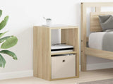 Bedside Table with Drawer 2 pcs Sonoma Oak 30.5 x 27 x 59.5 cm 8000617