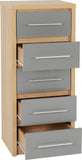 ZNTS Seville 5 Drawer Narrow Chest 100-102-085