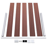 Garden Fence WPC 526x106 cm Brown 3053244