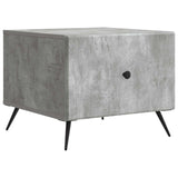 Coffee Table Concrete Grey 49 x 50 x 40 cm Engineered Wood 895658