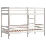 Bunk Bed without Mattress White 80x200 cm Solid Wood Pine 3284216