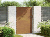 Garden Gate 85x175 cm Corten Steel 153260