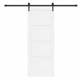 Sliding Door ORKDAL White 78 x 202 cm Solid Pine Wood 3333807