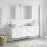 Bathroom Furniture Set 4 pcs White 100 x 14.5 x 70 cm 3406935