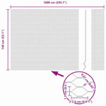 Hexagon Fence Grey 1.4 x 10 m Steel 42005501