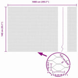 Hexagon Fence Grey 1.4 x 10 m Steel 42005501