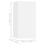TV Cabinets 4 pcs White 30.5x30x60 cm Engineered Wood 3078740
