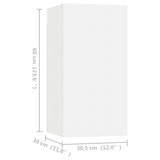 TV Cabinets 4 pcs White 30.5x30x60 cm Engineered Wood 3078740