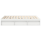 Bed Frame without Mattress White 140x190 cm 3203901