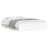 Bed Frame with Drawers without Mattress White 140x200 cm 3207273