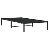 Metal Bed Frame without Mattress Black 107x203cm 373651