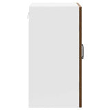 Kitchen Wall Cabinet with Glass Door Kalmar Brown Oak Engineered Wood 853674