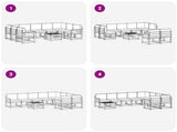 Outdoor Sofa Set 10 pcs Natural Solid Acacia Wood 3367012