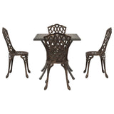 Garden Table Set 5 pcs Bronze Cast Aluminium 3334752