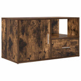 Corner Cabinet Smoked Oak 200x40x45 cm Engineered Wood 3307832