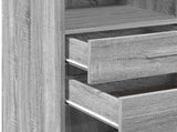 Highboard Grey Sonoma 30x42.5x124 cm Engineered Wood 846157