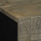 Sideboard Light Grey 60x33,5x75 cm Solid Wood Mango 4017794