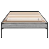 Bed Frame Grey Sonoma 80 x 200 cm Engineered Wood 8009131