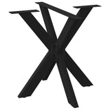 Dining Table Leg Spider Shape Black 85x85x cm Steel 4013120
