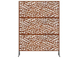 Privacy Screen Grey 100 x 50 x 180 cm Weathering Steel 868562