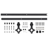 Sliding Door SKIEN Hardware Kit 183 cm Steel Black 145260