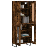 Highboard Smoked Oak 69.5x34x180 cm Engineered Wood 3199646