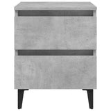 Bed Cabinets 2 pcs Concrete Grey 40x35x50 cm Engineered Wood 805878
