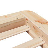 Bed Frame without Mattress 75x190 cm Small Single Solid Wood Pine 850683