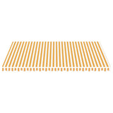 Replacement Fabric for Awning Yellow and White 5x3.5 m 311942