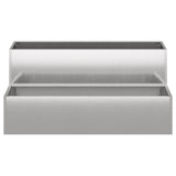 Garden Planter Silver 100 x 60 x 45 cm Stainless Steel 865873