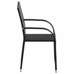 Stackable Outdoor Chairs 6 pcs Poly Rattan Black 310087