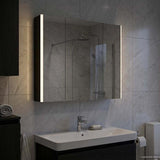 Bathroom Mirror Cabinet Black Oak 83.5 x 15.5 x 70 cm 889264
