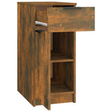 Desk Cabinet Smoked Oak Engineered wood 33.5x50x75 cm 817129