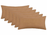Cushion Cover 6 pcs HEERLEN Beige 50 x 75 cm Boucl 911672