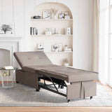 Sofa Bed Taupe 194 x 50 x 82 cm Plywood 42008587