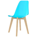 Dining Chairs 2 pcs Blue Plastic 289125