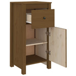 Sideboards 2 pcs Honey Brown 40x35x80 cm Solid Wood Pine 813761