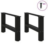 Coffee Table Legs Black 2 pcs 50x cm Steel 4013260