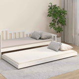 Bed Frame without Mattress White 100x200 cm Solid Wood Pine 823490