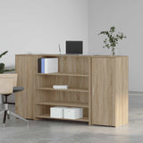 Reception Desk Sonoma Oak 180x50x103.5 cm Engineered Wood 3324171