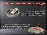 488 Concrete Bull Float, Stainless Steel Concrete Finishing Tool, Adjustable Bracket & 4 Float 01103456