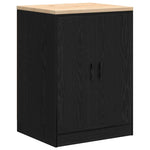 ZNTS Garage Storage Cabinet Black 60x51x85 cm Solid Wood Pine 860572