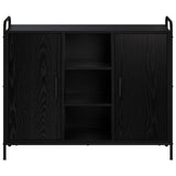Sideboard Black Oak 98.5 x 33 x 81 cm Engineered Wood 8013848