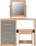 ZNTS Seville 3 Drawer Dressing Table Set 100-107-017