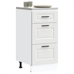 ZNTS Kitchen Base Cabinet Porto White Engineered Wood 854220