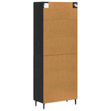 Highboard 2 pcs Artisan Oak Engineered Wood and Glass 3403185