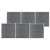 Garden Fence WPC 1045x186 cm Grey 3053229