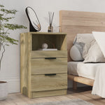 ZNTS Bedside Cabinet Sonoma Oak Engineered Wood 811238