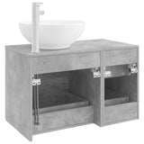 Bathroom Furniture Set 2 pcs Concrete Grey Engineered Wood 3403995