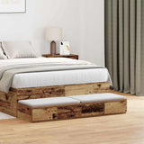 Bed Drawers Old Wood 120 x 36.5 x 16.5 cm Engineered Wood 866945